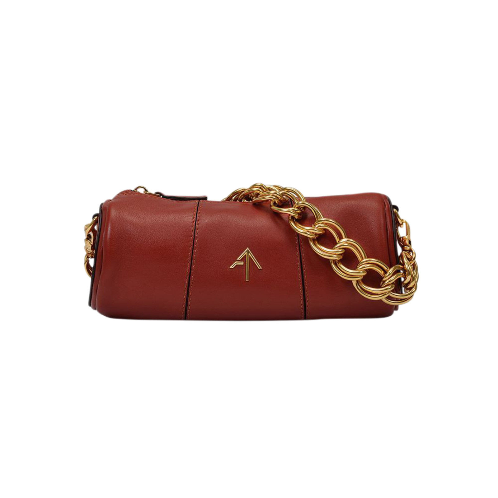 Manu Atelier Tote bag Leather in Red - Acheter Manu Atelier Tote bag  Leather in Red d'occasion pour 328€ (7782864)