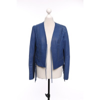 Elie Tahari Jacke/Mantel aus Leder in Blau