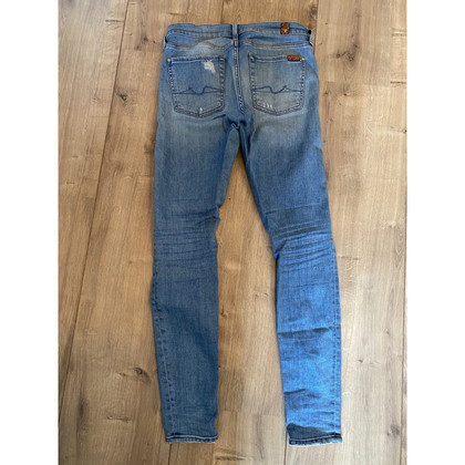 7 For All Mankind Hose aus Jeansstoff in Blau