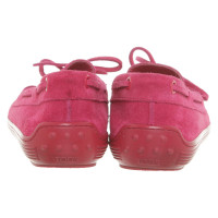 Tod's Slippers/Ballerinas Suede in Pink