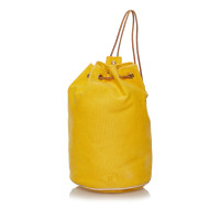 Hermès Rucksack aus Canvas in Gelb