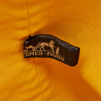Hermès Rucksack aus Canvas in Gelb