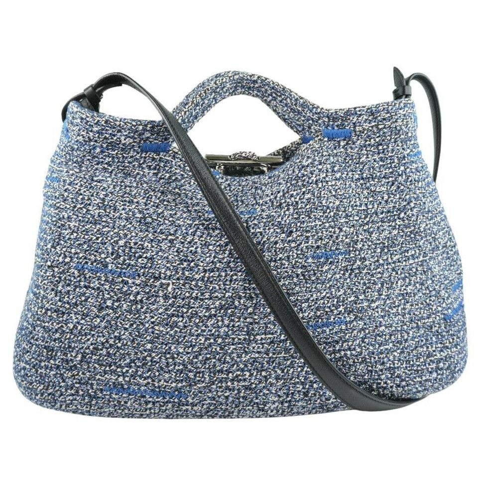 Balenciaga Handbag Canvas in Blue