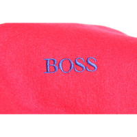 Hugo Boss Sciarpa in Cashmere in Rosso