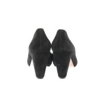 Pura Lopez Pumps/Peeptoes en Daim en Noir