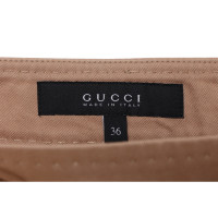 Gucci Paire de Pantalon en Coton en Beige