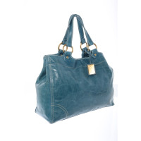 Carshoe Shopper en Cuir en Turquoise