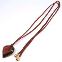 Baccarat Collier en Verre en Rouge