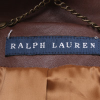 Ralph Lauren Lederjacke in Braun