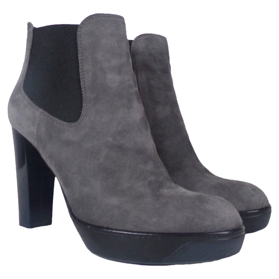 Hogan Bottines en Daim en Gris