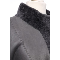 Arma Jacket/Coat Leather in Grey
