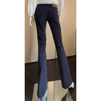 Gucci Paire de Pantalon en Coton en Bleu