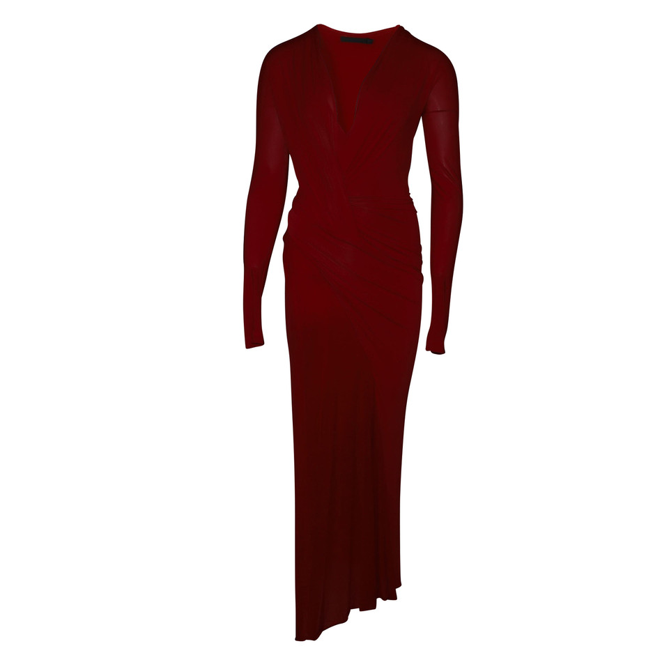 Donna Karan Kleid aus Baumwolle in Rot