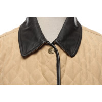 Les Copains Jacket/Coat Leather in Beige