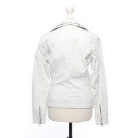 Goosecraft Veste/Manteau en Cuir en Blanc