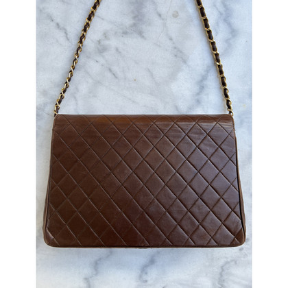 Chanel Flap Bag Leather in Brown