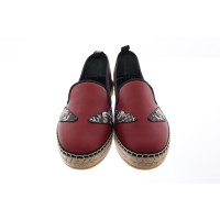 Fendi Slippers/Ballerinas Leather in Bordeaux