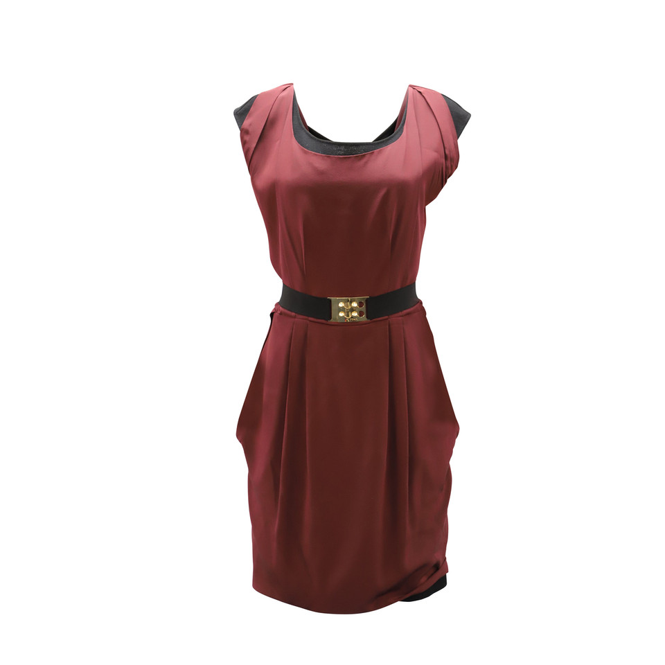 Fendi Kleid aus Wolle in Rot