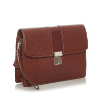 Burberry Clutch Bag Leather in Brown