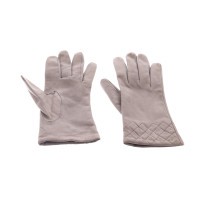 Marc Cain Gloves Leather in Taupe
