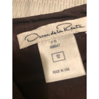 Oscar De La Renta Dress Wool in Brown