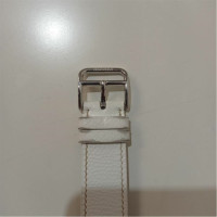 Hermès Armbanduhr aus Stahl in Weiß