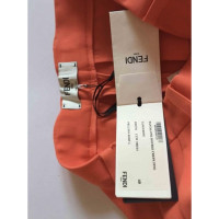 Fendi Trousers Cotton in Orange