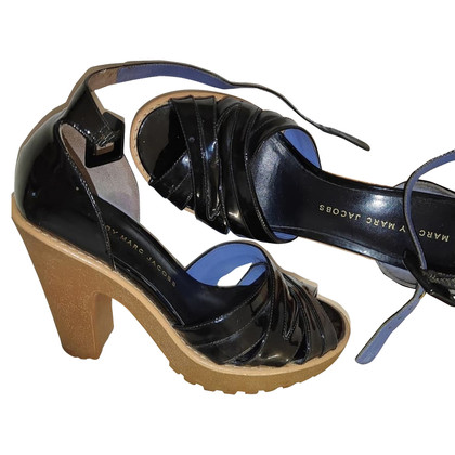 Marc By Marc Jacobs Sandals Patent leather in Black