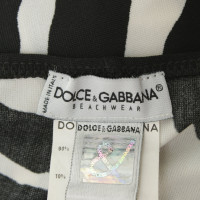 Dolce & Gabbana Robe de plage en noir et blanc
