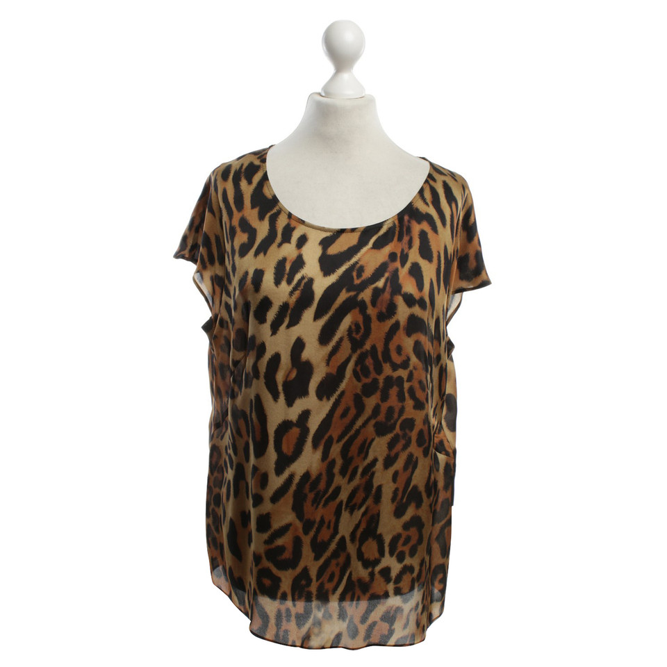 Escada Silk blouse with animal print