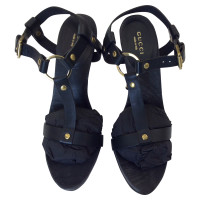 Gucci Sandals Leather in Black