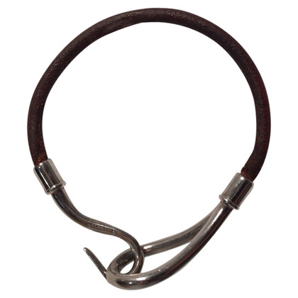 Hermès Jumbo Hook Armband Leather in Brown