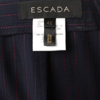 Escada Pinstripe pants in blue and Red