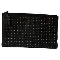 Alexander McQueen Clutch aus Leder in Schwarz