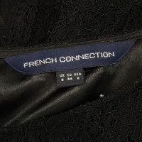 French Connection Kanten jurk in zwart