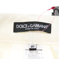 Dolce & Gabbana Paire de Pantalon en Crème