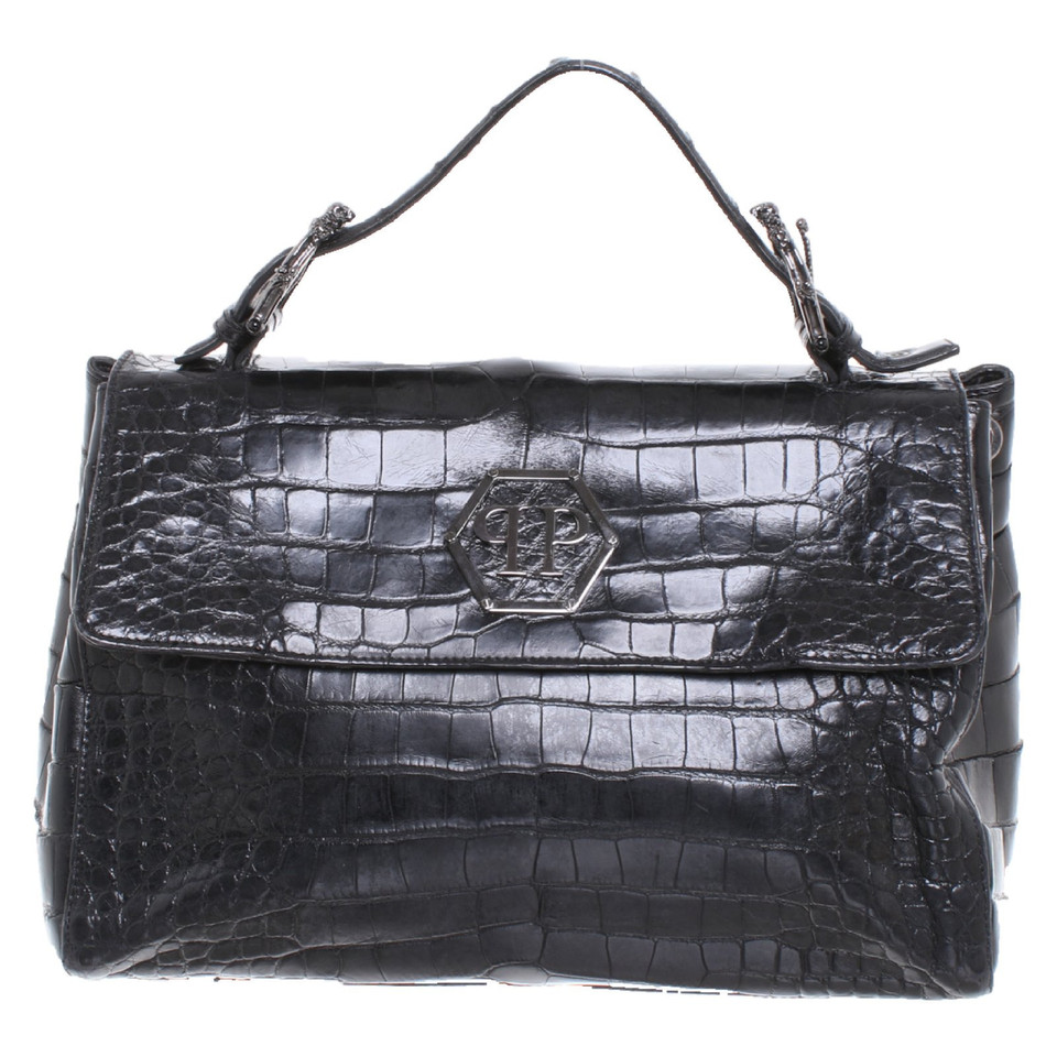 Philipp Plein Handbag Leather in Black