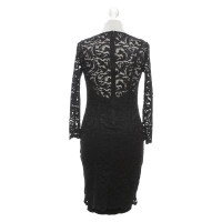 Velvet Lace dress in black