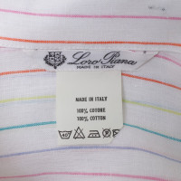 Loro Piana Linnen blouse met patroon