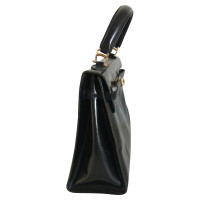 Pollini Handtasche aus Leder in Schwarz
