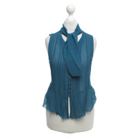 Max Mara Sleeveless blouse in petrol