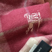 Burberry scialle di lana in rosa