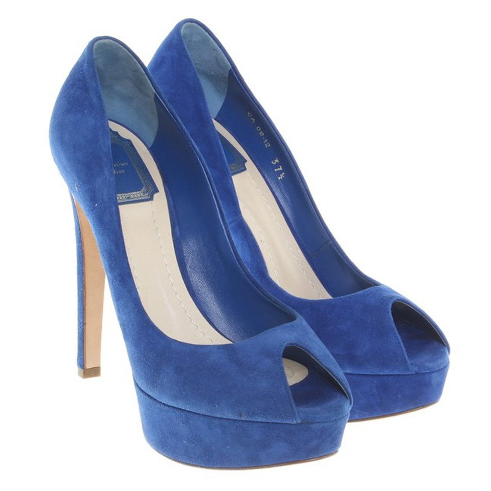 Christian Dior pumps in royal blue