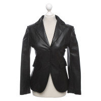 Stefanel Blazer Leer in Zwart