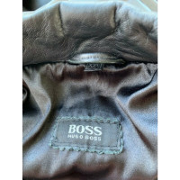 Hugo Boss Veste/Manteau en Cuir en Noir