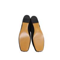 The Row Slippers/Ballerinas Suede in Black