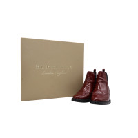 Burberry Ankle boots Leather in Bordeaux