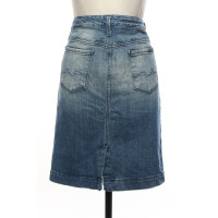7 For All Mankind Skirt Cotton in Blue