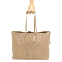 Yves Saint Laurent Shopper Leather in Beige