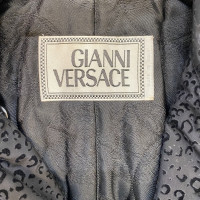 Gianni Versace Veste/Manteau en Coton en Noir